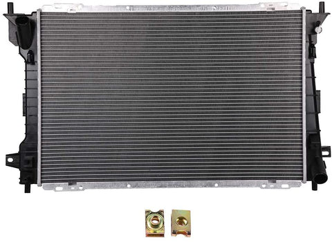 SCITOO Full Aluminum Radiator Replacement for 1998 1999 2000 2001 2002 Mercury Grand Marquis Sedan 4.6L CU2157 Plastic Radiator