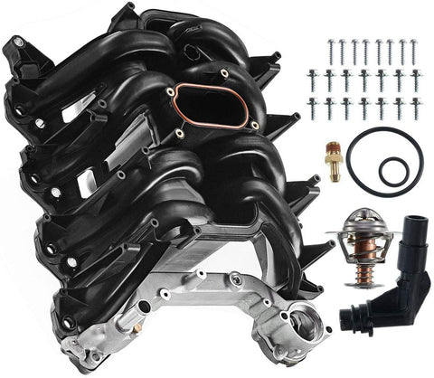 A-Premium Upper Intake Manifold with Gasket Kit Replacement for Ford Expedition Excursion F-150 E-150 E-250 E-350 Super Duty