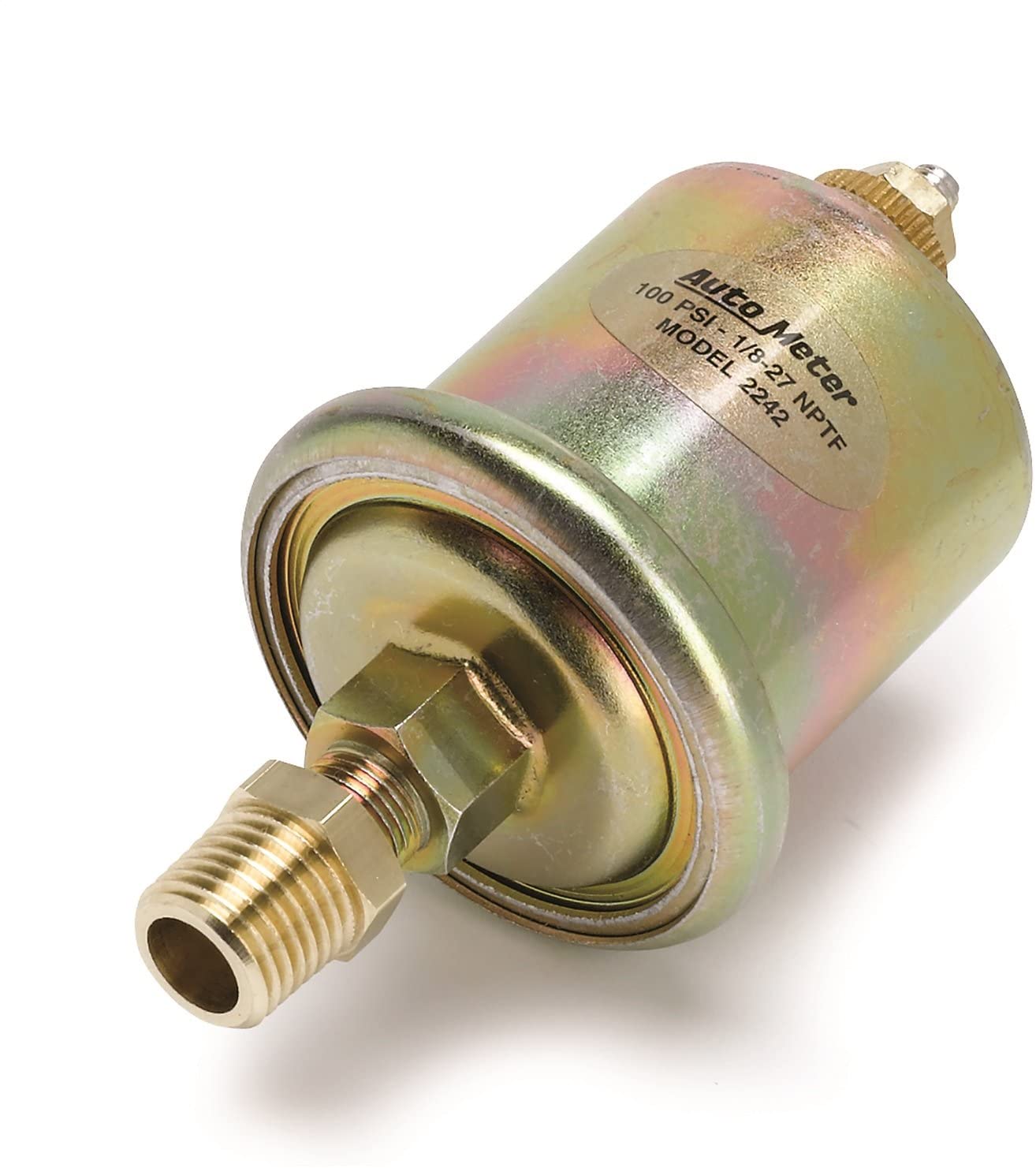 Auto Meter 1313 Arctic White Oil/Fuel Dual Gauge