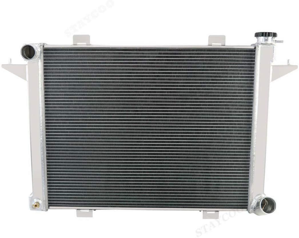 CoolingSky 4 Row Full Aluminum Radiator for 1991-1993 Dodge D250 D350 W250 W350 5.9L Diesel Turbo Cummins