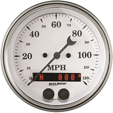 AUTO METER (1649 Old TYME White 3-3/8