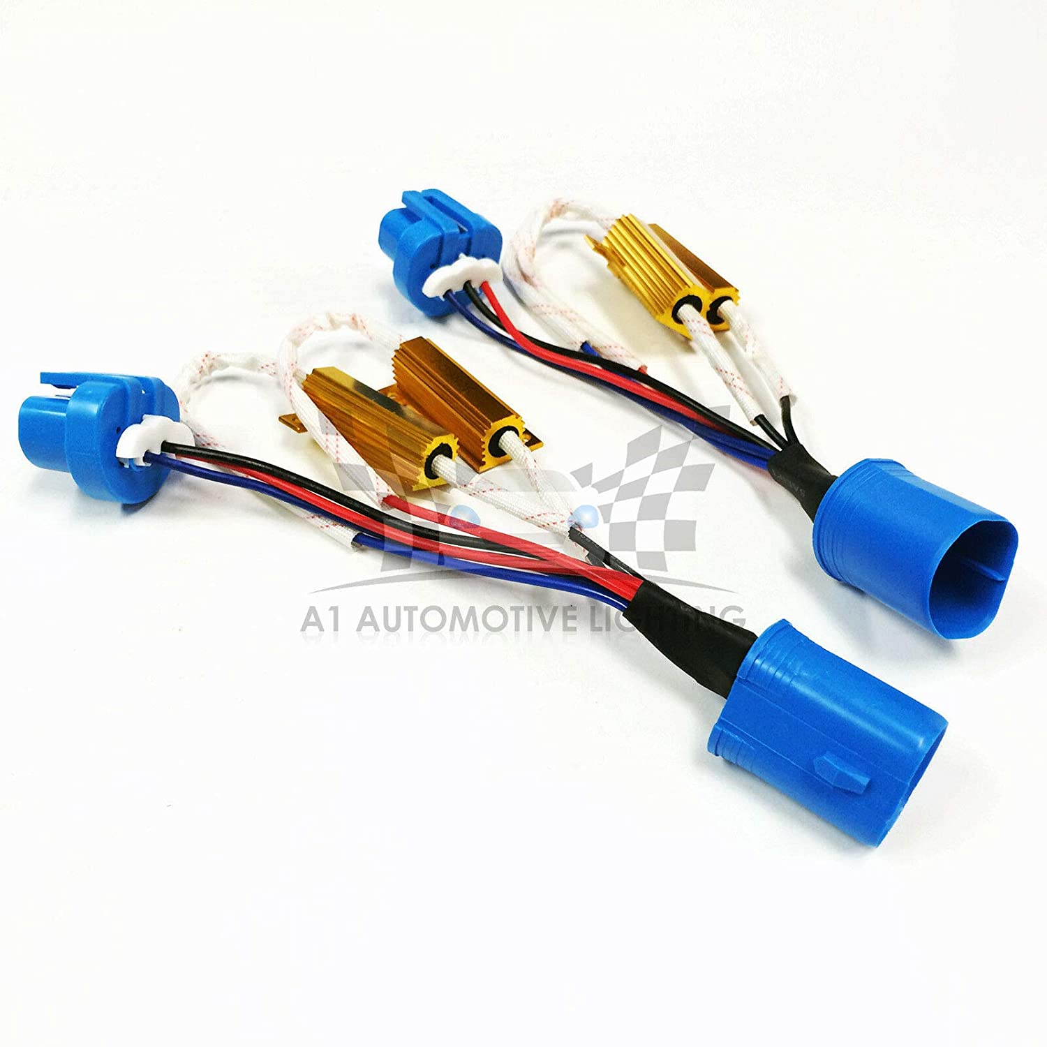 O-NEX LED Resistor Kit H11 (H8, H9) HID Relay Harness Adapter Anti Flicker Error Decoder Warning Canceller