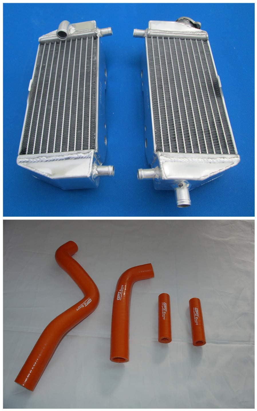 For Kawasaki KX125 KX 125 1999-2002 2000 2001 aluminum radiator and hose (green)