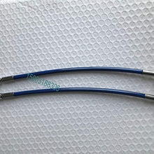 WHWEI Covered Motorcycle Brake Oil Hose Line Stainless Steel Braided PTFE Pipe with Hexagonal Joint and Outer Filament (Color : 40cm)