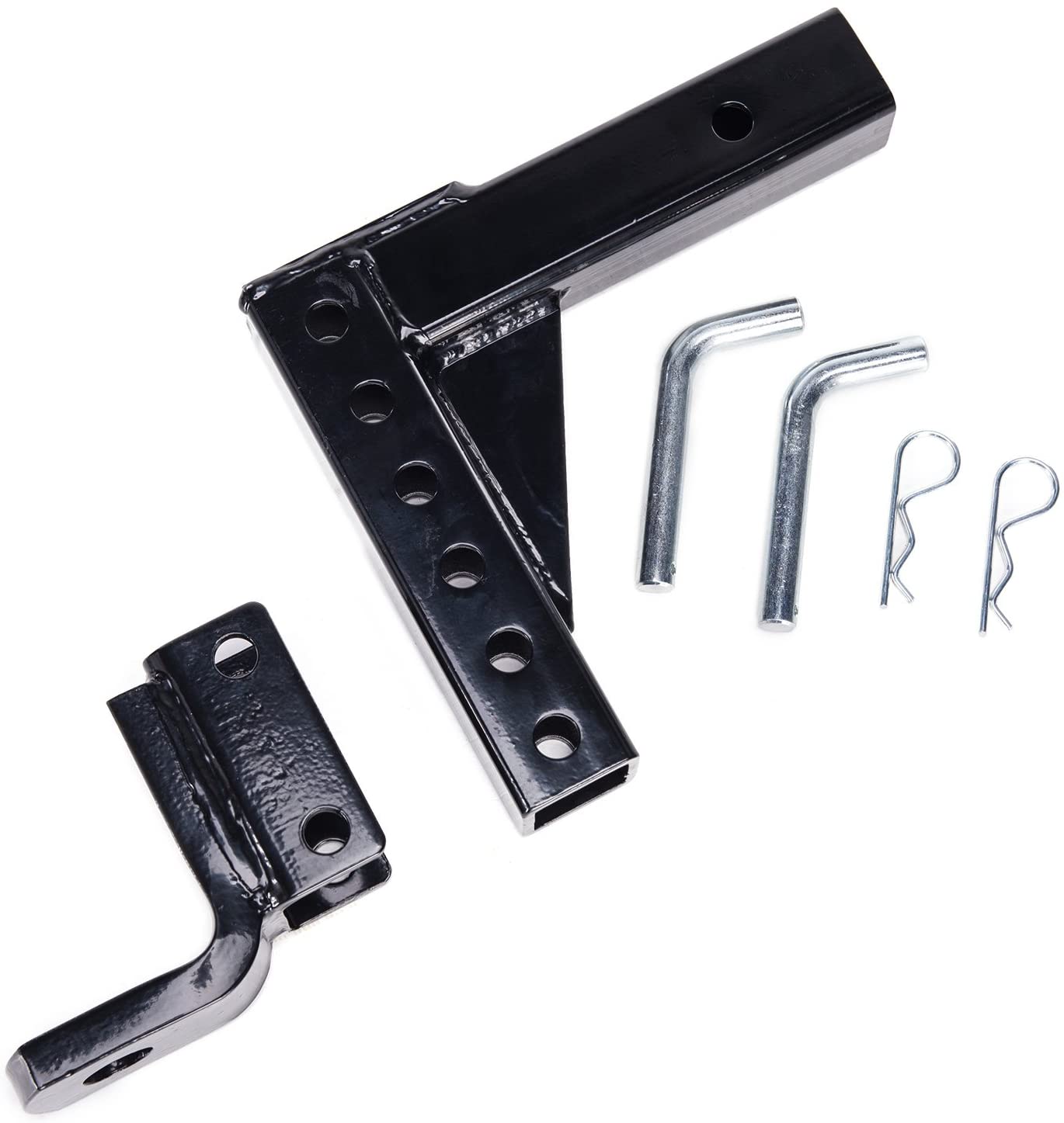 Orion Motor Tech 8-Position Adjustable Trailer Drop Ball Mount Hitch for Towing, fit 2 Inches Receiver RV, 5,000 LB Capacity