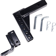 Orion Motor Tech 8-Position Adjustable Trailer Drop Ball Mount Hitch for Towing, fit 2 Inches Receiver RV, 5,000 LB Capacity