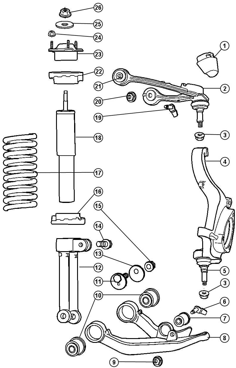 Mopar Performance 52088746AA MOPAR Bushing