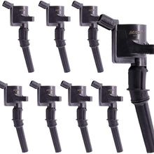 MAS 8 Pack Curved Boot Ignition Coil DG508 Compatible with Ford Lincoln Mercury 4.6L 5.4L V8 C1454 C1417 FD503 DG457 DG472 DG491 F523