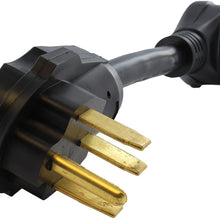 Dumble 50 AMP RV Power Cord, 50A Male to 30A Female RV Plug Dogbone Electrical Adapter, Camper Generator Power Cable