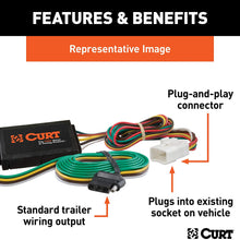 CURT 56161 Vehicle-Side Custom 4-Pin Trailer Wiring Harness for Select Honda Odyssey