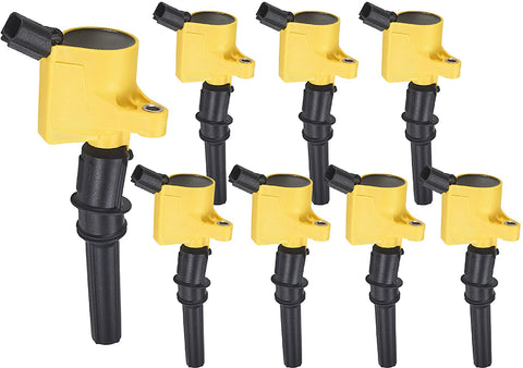ENA Heavy Duty Ignition Coil compatible with Ford Crown Victoria Expedition F-150 F-250 F-350 Mustang Lincoln Mercury Navigator Town Car Crown Grand Marquis 4.6L 5.4L V8 DG508 DG457 DG472 DG491