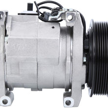 Honhill AC Compressor and A/C Clutch for 2003 2004 2005 2006 2007 Honda Accord 2.4L L4