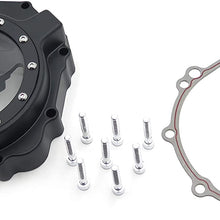 SMT MOTO- Motorcycle Engine Stator cover see through FOR Suzuki 2005 - 2008 GSXR1000 Black left