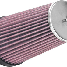K&N Universal Clamp-On Air Filter: High Performance, Premium, Replacement Filter: Flange Diameter: 2.75 In, Filter Height: 8.25 In, Flange Length: 0.3125 In, Shape: Tapered Conical, RC-5291