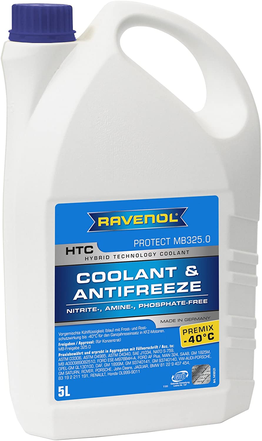 RAVENOL J4D2023-1 HTC Coolant Antifreeze Premix MB 325.0 (G11) (5 Liter)