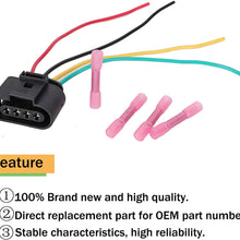 4 Packs Ignition Coil Connector Plug Harness Pigtail Harness Replacement for VW, Volkswagen Audi 1.8T, 2.0T, 2.5L, 3.2L, 4.2L Vehicles