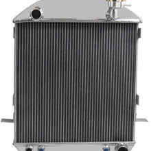 OzCoolingParts 17-27 Model T/TT Series Radiator, 3 Row Core All Aluminum Radiator for 1917-1927 Model T/Model TT/T-Bucket Grill Shells w/Chevy V8 Engine