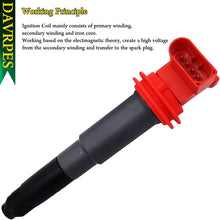 DAVRPES 94860210412 Ignition Coil For 2008-2017 Porsche Cayenne 4.8L, For 2010-2016 Porsche Panamera 3.6L 4.8L Replace# 94860210413|UF660|49028|5C1850