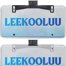 LeeKooLuu Reverse/Rear View Camera and Mirror Monitor Kit Only Wire Single Power Rear View/Full time View Optional for Car Truck with 7 LED Night Vision Waterproof Grid Lines