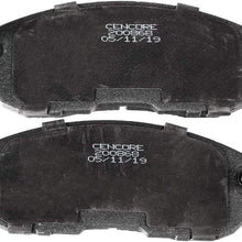 CENCORE Front Brake Disc Pad Set 4 pcs Ceramic Brake Pads Kits Compatible with Nissan Altima 2007-2013/Nissan Juke 2011-2014/Nissan Sentra 2007-2011