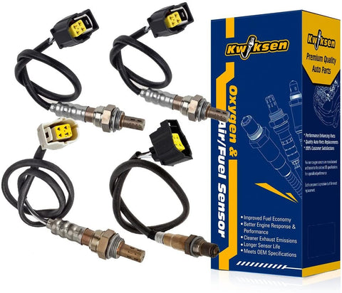 4pcs Upstream 234-4654 and Downstream Oxygen Sensors 234-4749 and 234-4764 Sensor 1 and Sensor 2 Replacement for Dodge Dakota V8-4.7L Automatic Trans only(Not fit 5.9L) 2001-2002