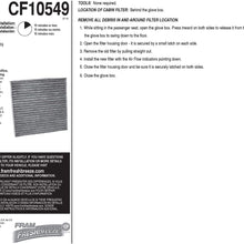 FRAM Fresh Breeze Cabin Air Filter Replacement for Car Passenger Compartment w/ Arm and Hammer Baking Soda, Easy Install, CF11182 for Select Acura and Honda Vehicles