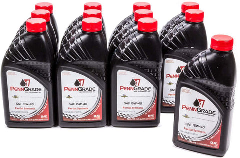 PennGrade Motor Oil 71586 15w40 Racing Oil Cs/12QtPartial Synthetic, 384. Fluid_Ounces