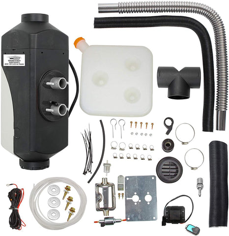 Superfastracing 2KW 12V Diesel Air Heater Tank LCD Thermostat Quiet For Truck Boat Car Trailer