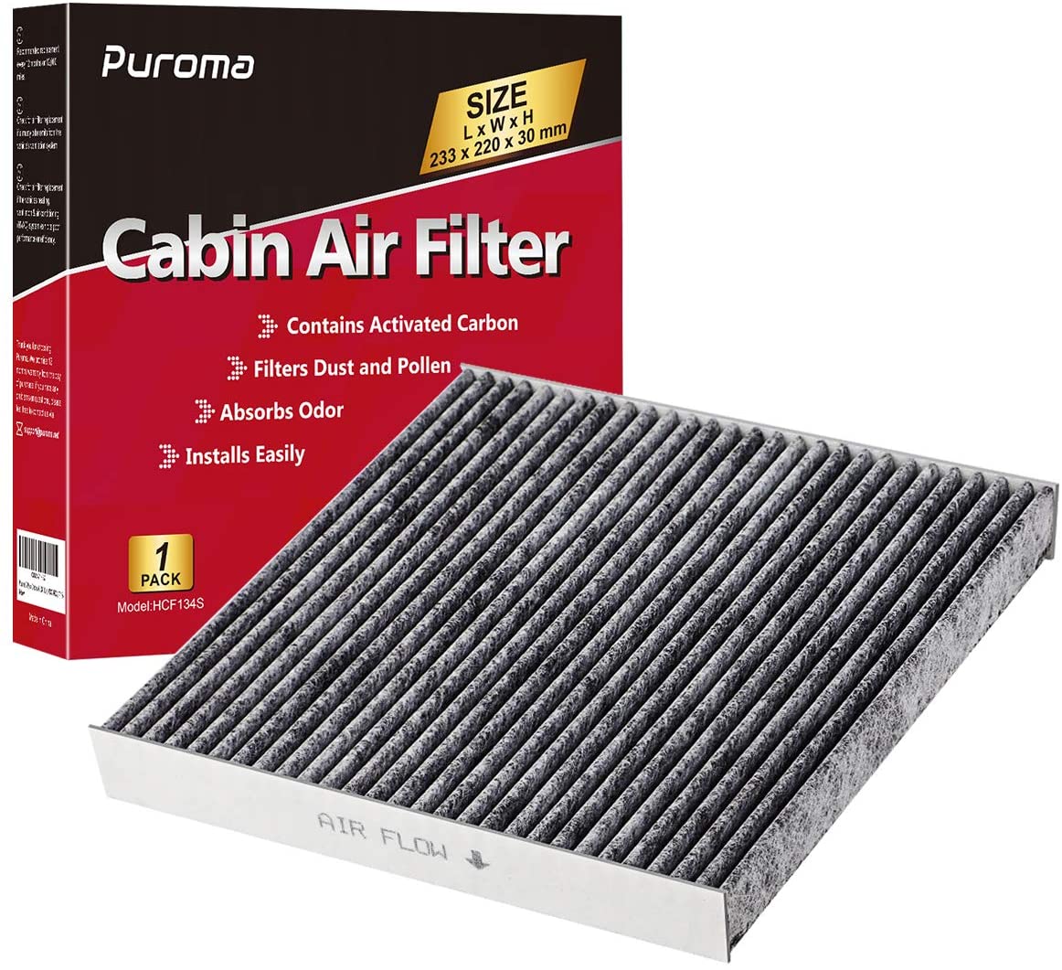 Puroma Cabin Air Filter with Activated Carbon, Replacement for CP134, CF10134, Honda & Acura, Civic, CR-V, Odyssey, CSX, ILX, MDX, RDX, AT134 (1)
