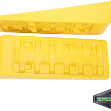 Homeon Wheels RV Leveling Blocks Wheel Chocks Trailer Leveler Blocks for Trailers Campers, Heavy Duty Camper Leveler Up to 2.8 inches, Tire Chocks for Caravan Truck Van SUV Cars 2 Pack with RV T Level
