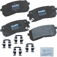 Bendix CFC1302 Premium Copper Free Ceramic Brake Pad (with Installation Hardware Rear)
