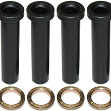 Caltric Front A-Arm Long Bushings for Polaris Ranger 500 4X4 6X6 2003 2004 W/Spacers