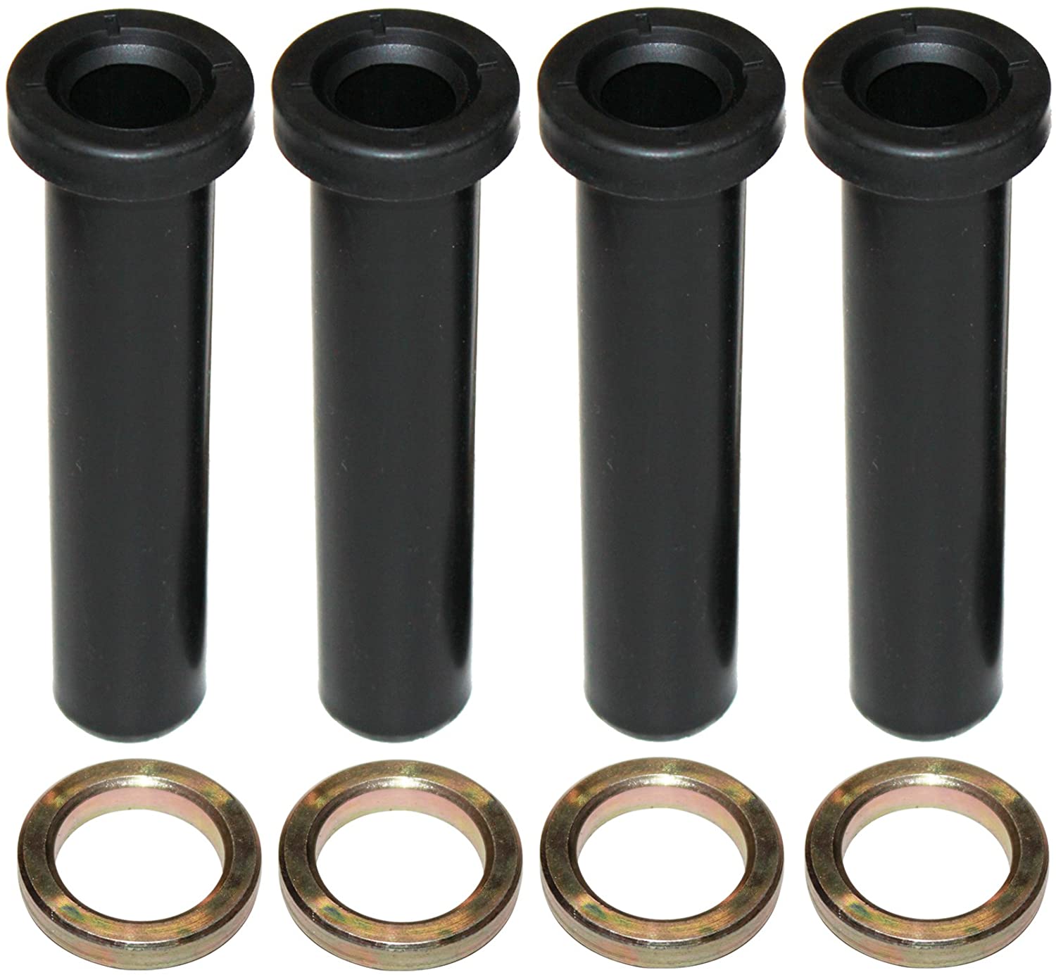 Caltric Front A-Arm Long Bushings for Polaris Ranger 500 4X4 6X6 2003 2004 W/Spacers