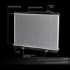 DNA Motoring OEM-RA-2459 2459 OE Style Aluminum Cooling Radiator Replacement