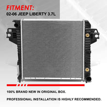 Replacement for Jeep Liberty KJ 1-1/2 inches Inlet OE Style Aluminum Direct Replacement Racing Radiator