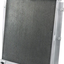 CoolingSky 4 Row All Aluminum Radiator +16" Fan +Shroud&Thermostat Relay Kit Combo for 1947-1954 Chevrolet Trucks