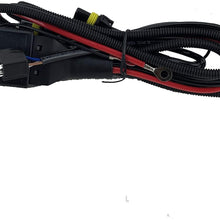 Innovited HID Replacement Bi Xenon Relay Wiring Harness Hi Lo - H13 9008