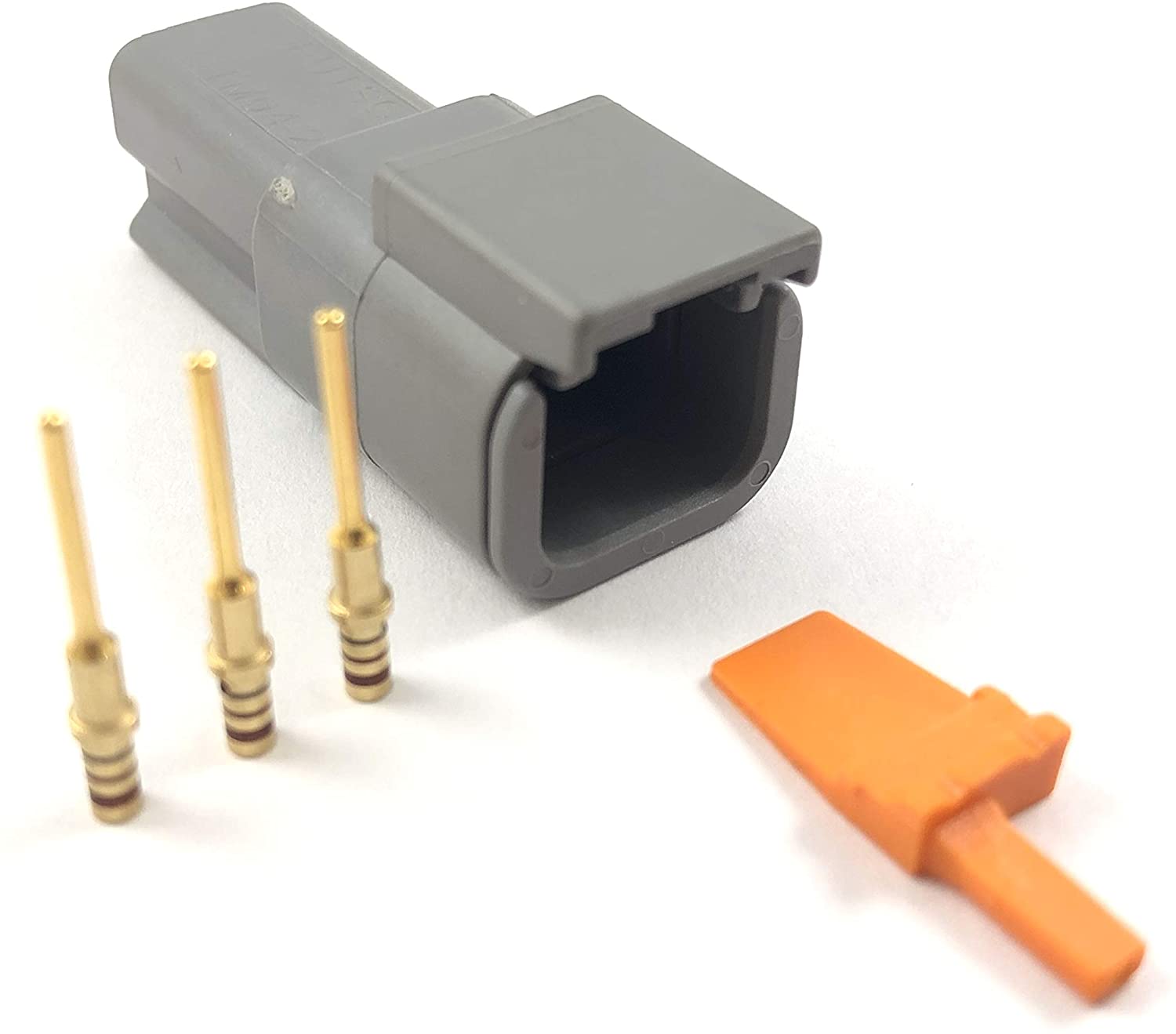 Deutsch DTM 2-Way Pin Connector Kit 24-20 AWG Gold Contacts Plug DTM04-2P