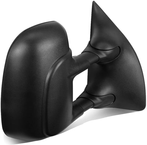 Left Driver Side Power Heated Glass Telescoping Folding Tow Towing Mirror Replacement for Ford Super Duty 99-07