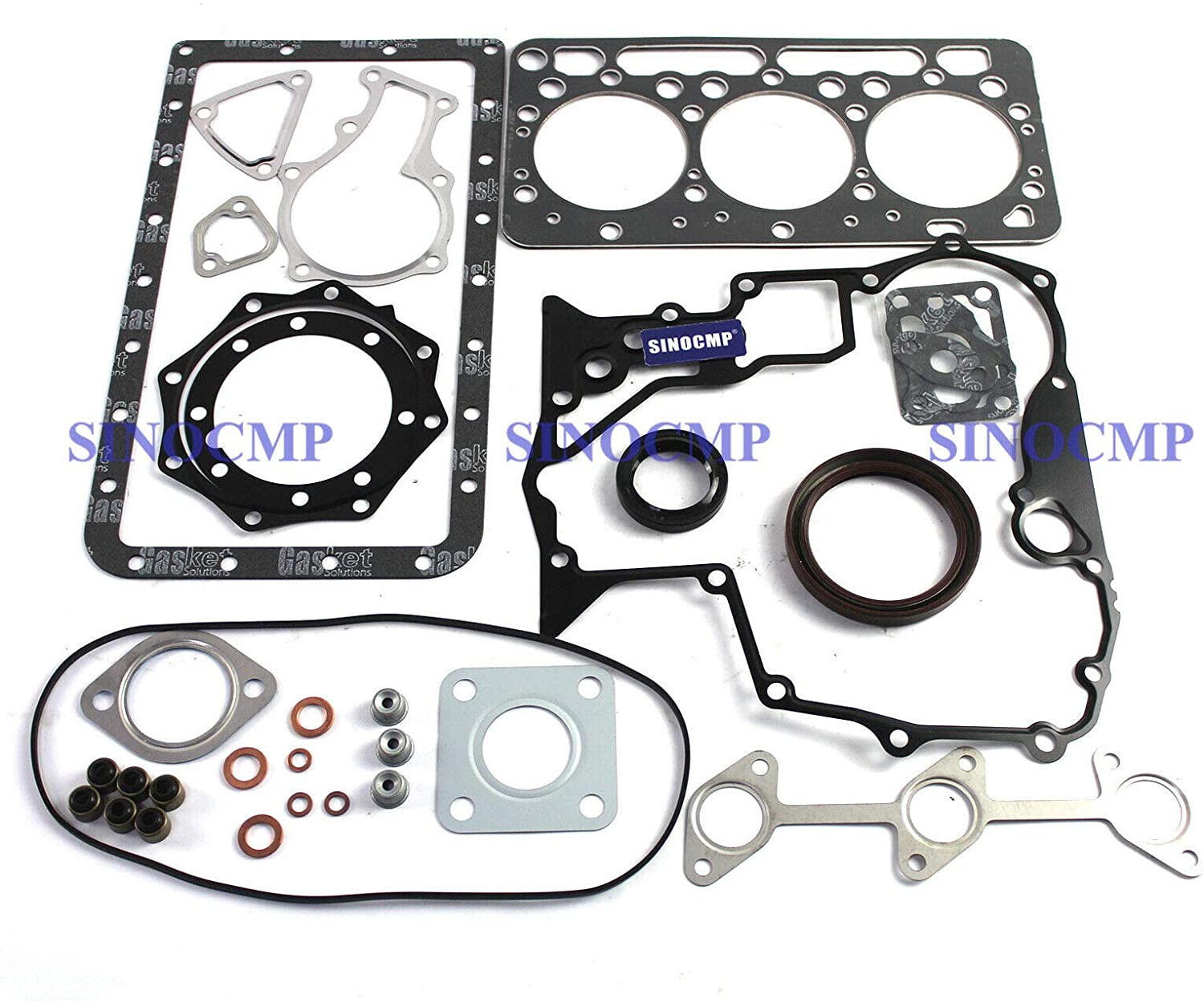 D902 Engine Gasket Kit - SINOCMP Excavator Parts for Kubota KX41-3 Excavator BX25 Tractor&Utility Vehicle, 3 Month Warranty