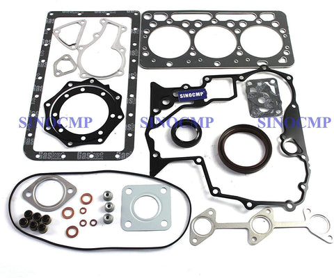 D902 Engine Gasket Kit - SINOCMP Excavator Parts for Kubota KX41-3 Excavator BX25 Tractor&Utility Vehicle, 3 Month Warranty
