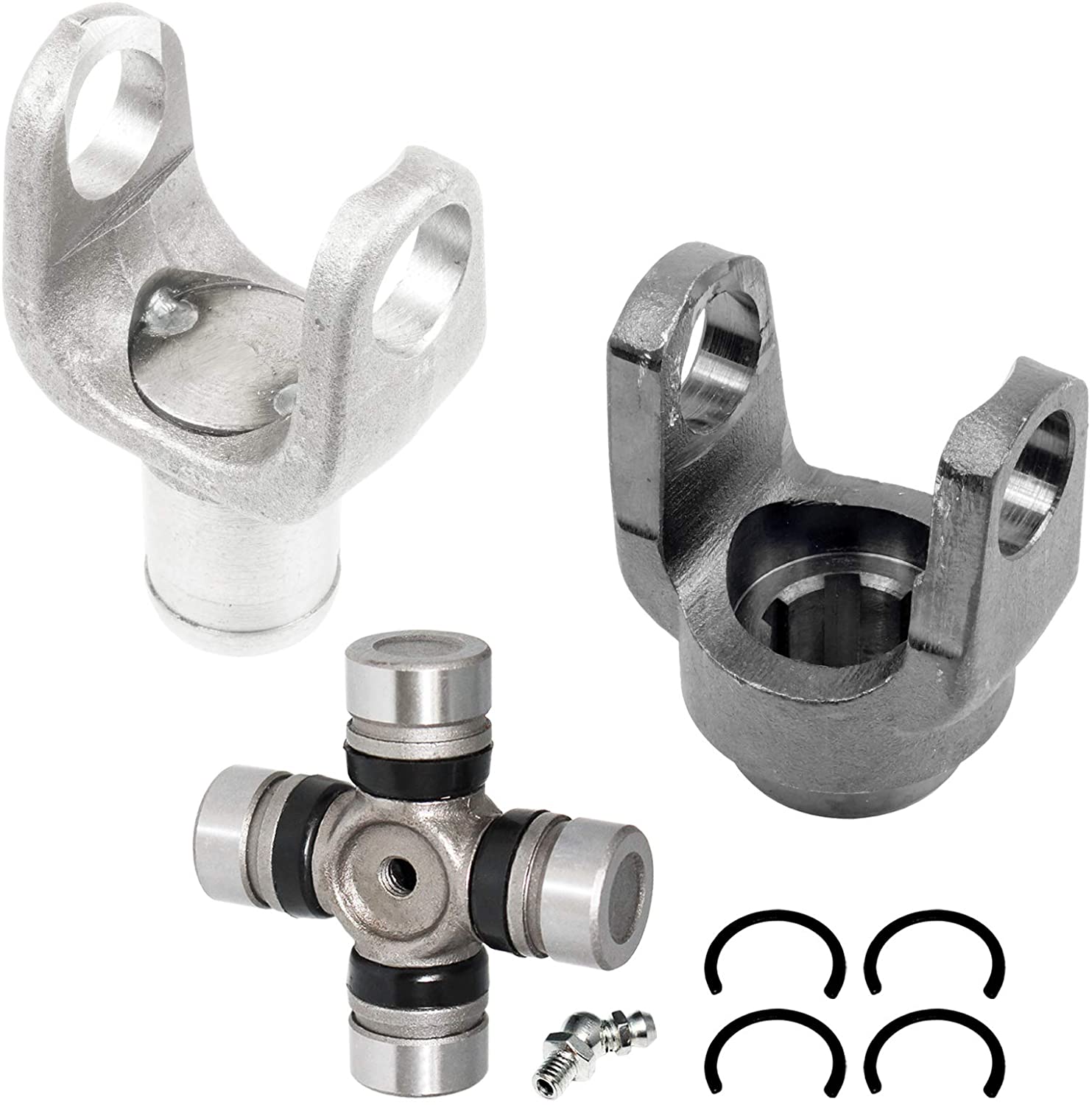 Caltric Rear Propeller Drive Shaft Yoke and U-Joint fits Yamaha Kodiak 400 YFM400FA 2005-2006