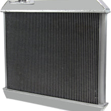 OzCoolingParts 61-66 Chevy GMC C/K-Series Radiator, 4 Row Core Aluminum Radiator for 1961-1966 1962 1963 64 65 Chevy GMC C/K 10 20 30 Trucks Suburban Pontiac Olds V8