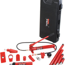 Porto-Power B65115 Black/Red Hydraulic Body Repair 19 Piece Kit - 10 Ton Capacity