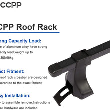 ECCPP Adjustable 48" Roof Rack Crossbars Luggage Cargo Carrier Rails Fit for 2007 2015 for Ford F-150,2006-2007 2015 for Ford F-350,2007 2012 2016 for Ford F-350 Super Duty,Aluminum Cargo Rack