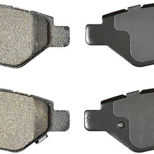 KFE KFE1337-104 Ultra Quiet Advanced Premium Ceramic Brake Pad Rear Set Compatible with: Chevrolet Camaro LT, LS; Cadillac CTS, SRX; Saab 9-4X