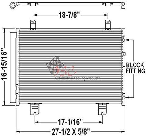 OSC Cooling Products 3643 New Condenser