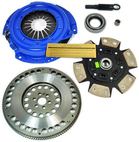 EF STAGE 3 CLUTCH KIT+ CHROMOLY FLYWHEEL WORKS WITH 1991-1998 NISSAN 240SX 2.4L KA24DE