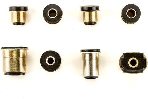 Andersen Restorations Black Polyurethane Control Arm Bushings Set with Oval Lower Control Arm Bushings Compatible with Pontiac GTO/LeMans/Tempest OEM Spec Replacements (8 Piece Kit)