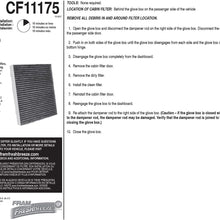 FRAM Fresh Breeze Cabin Air Filter Replacement for Car Passenger Compartment w/ Arm and Hammer Baking Soda, Easy Install, CF11182 for Select Acura and Honda Vehicles